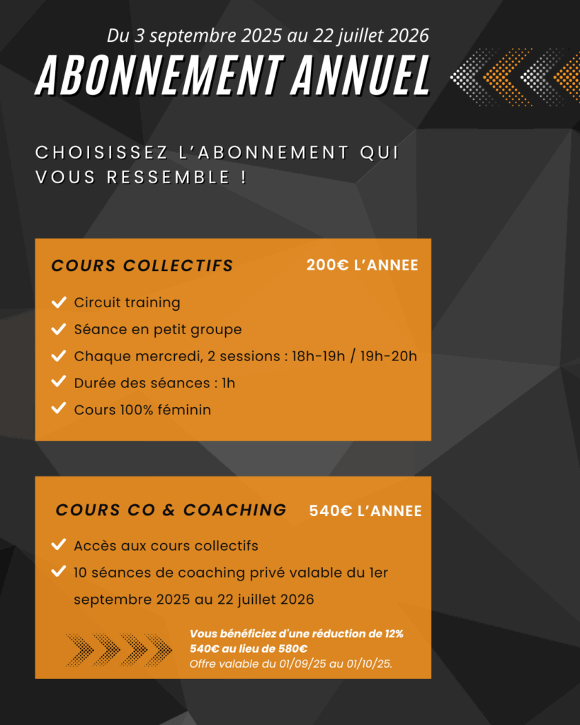 Abonnement cours collectif